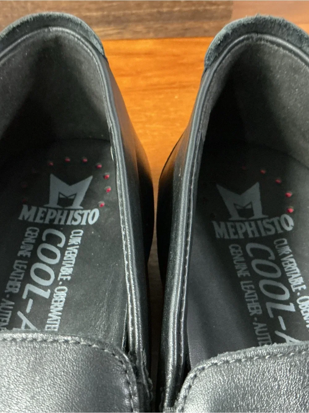 Mephisto Men Edlef Black Leather Casual Dress Slip On Loafer Size 10.5